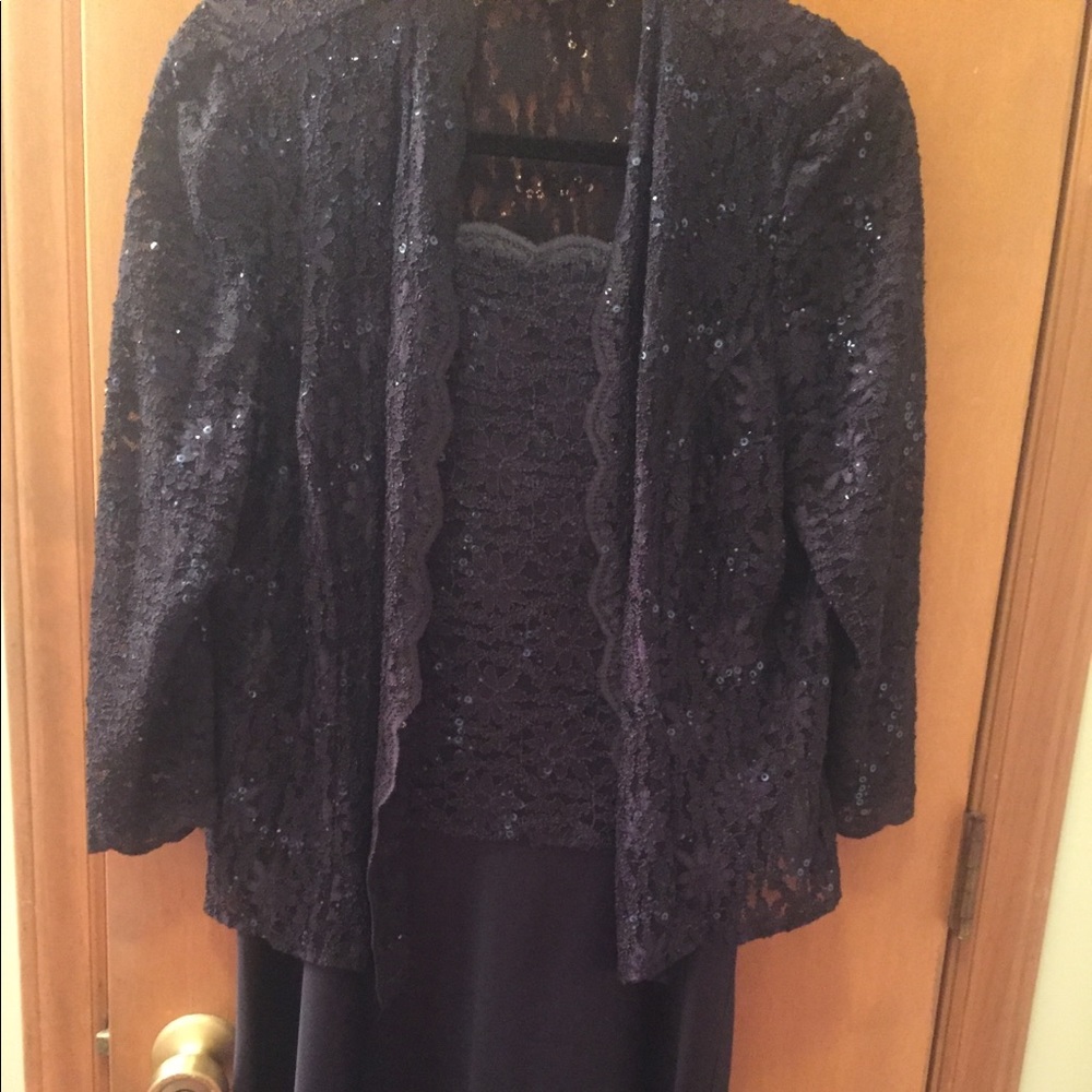 Alex evening Navy formal evenings dress